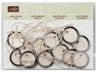 Stampin Up Canada Mini Vintage Tags